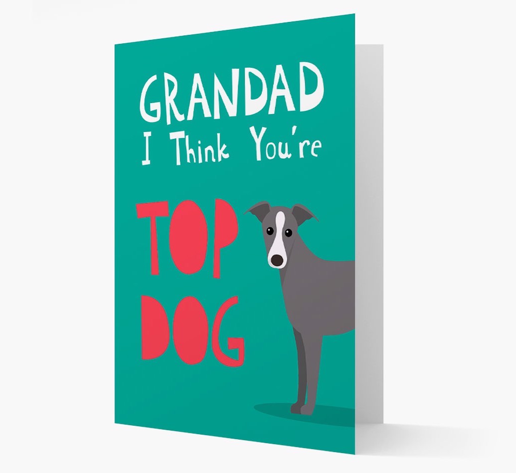Grandad You're Top Dog: Personalised {breedFullName} Card
