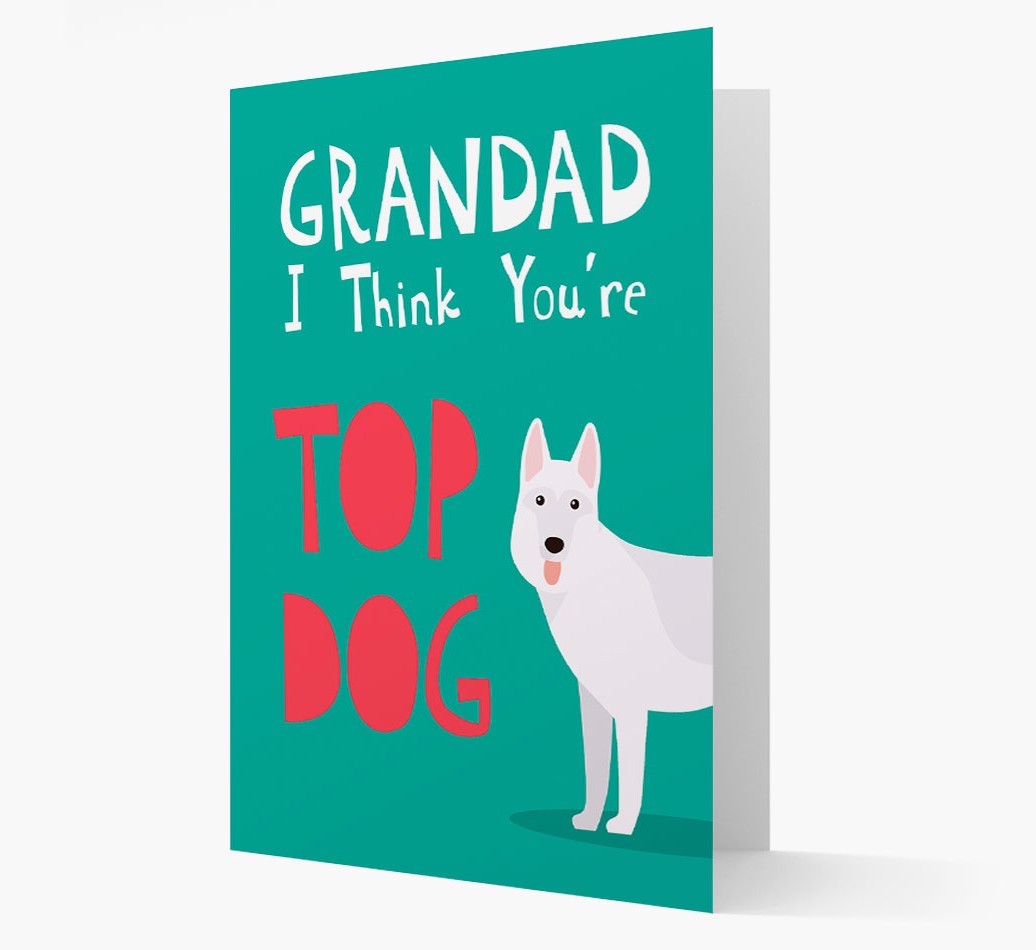 Grandad You're Top Dog: Personalised {breedFullName} Card