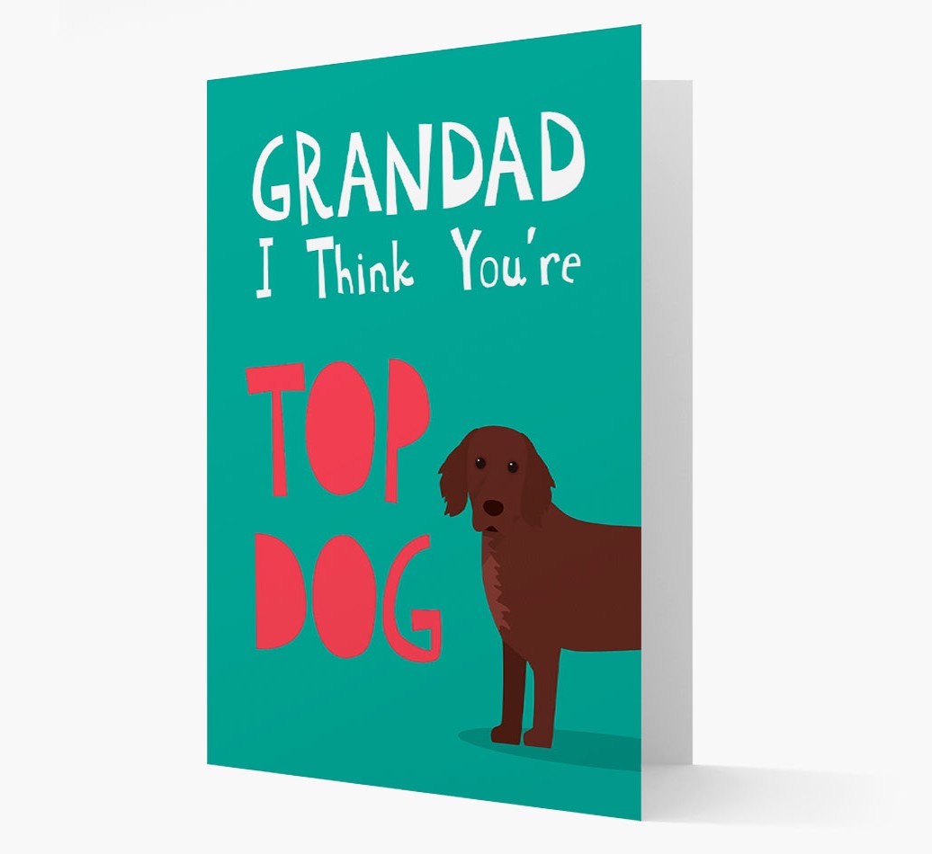 Grandad You're Top Dog: Personalised {breedFullName} Card