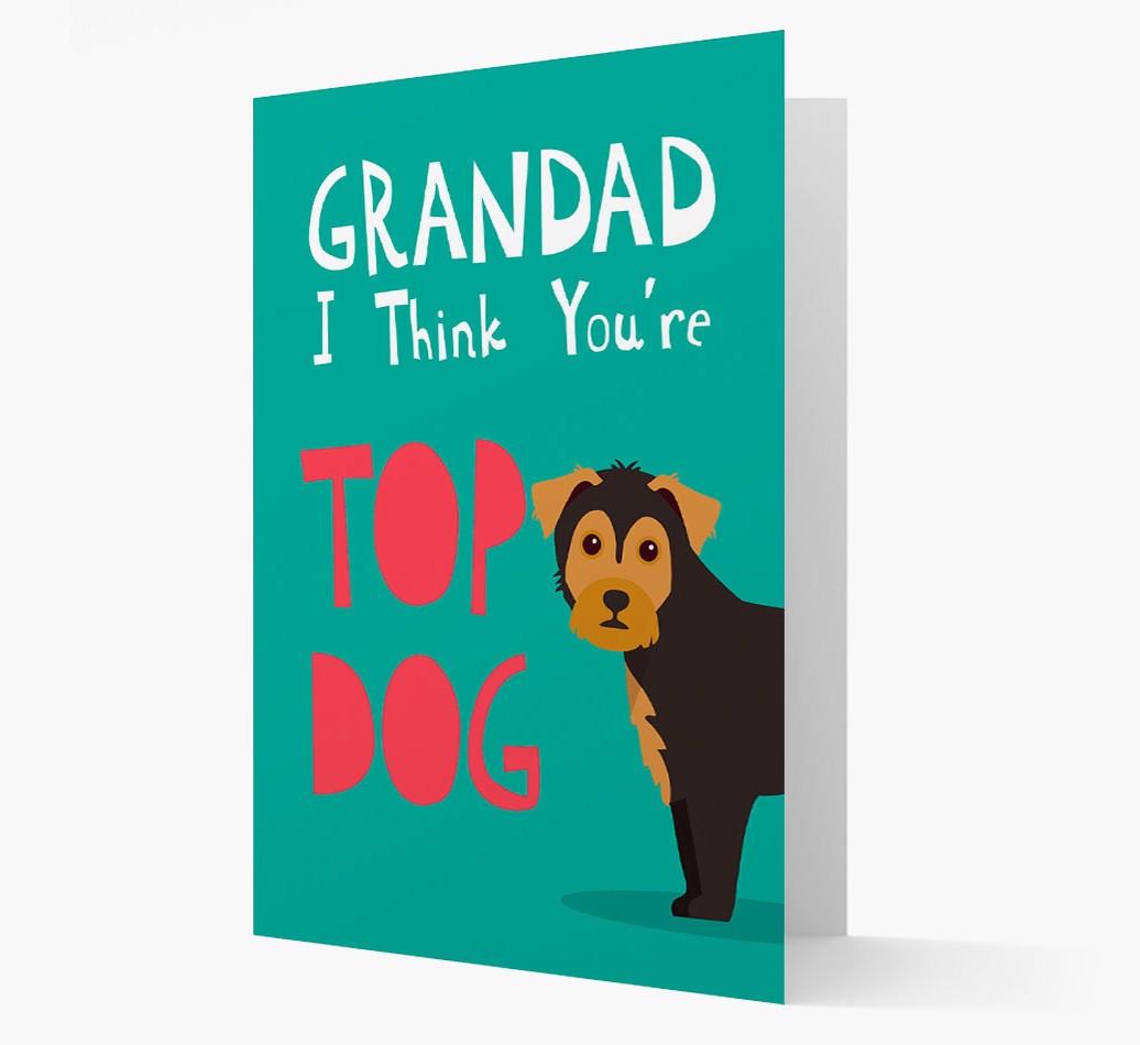 Grandad You're Top Dog: Personalised {breedFullName} Card
