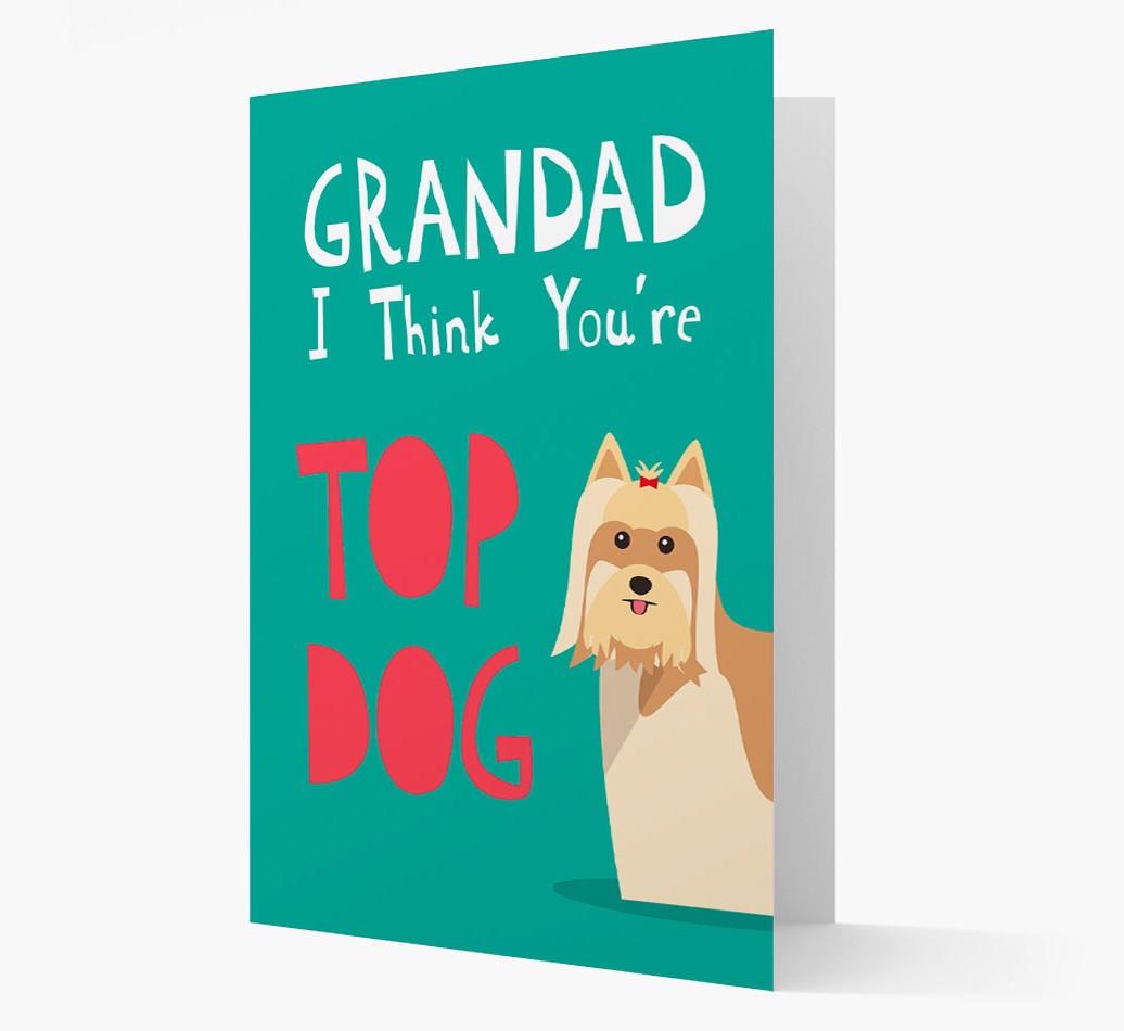 Grandad You're Top Dog: Personalised {breedFullName} Card