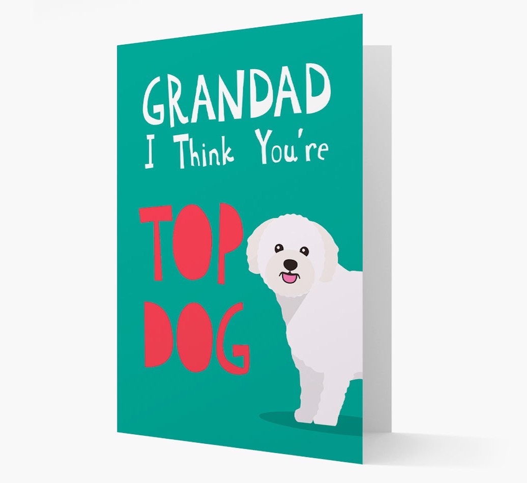 Grandad You're Top Dog: Personalised {breedFullName} Card