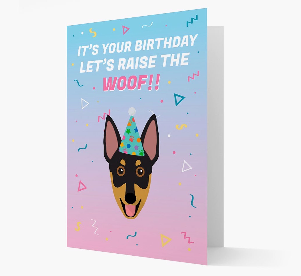 Raise The Woof: Personalised Card with {breedFullName} Icon