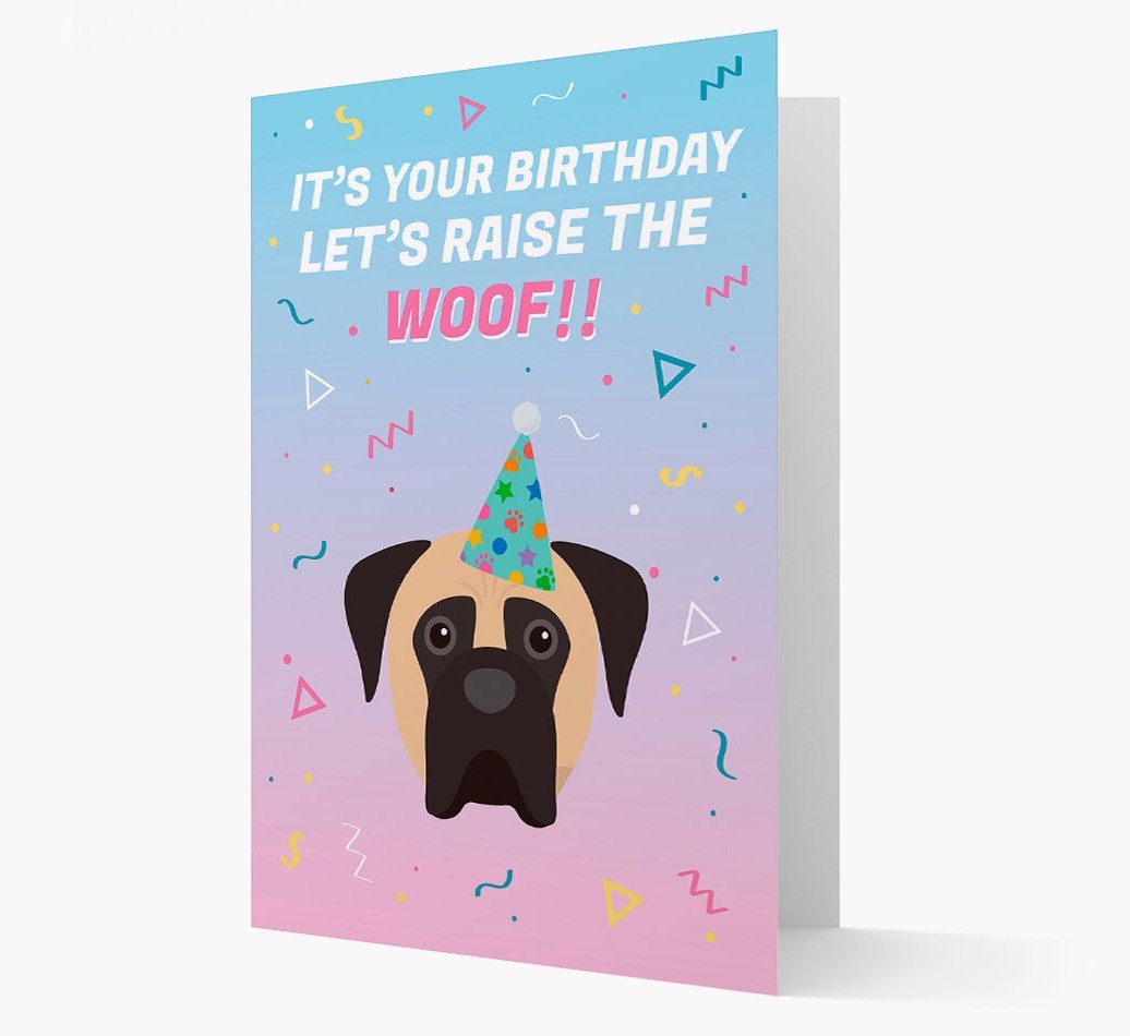 Raise The Woof: Personalised Card with {breedFullName} Icon
