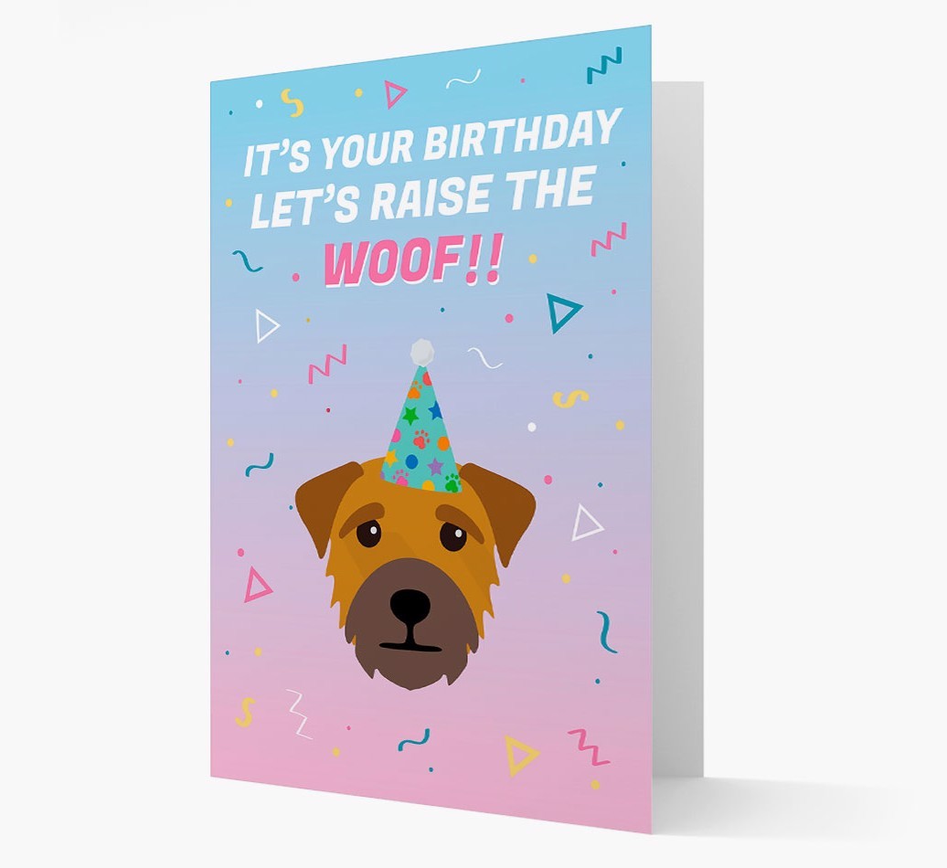 Raise The Woof: Personalised Card with {breedFullName} Icon