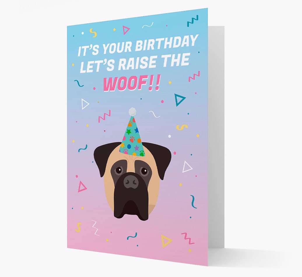 Raise The Woof: Personalised Card with {breedFullName} Icon