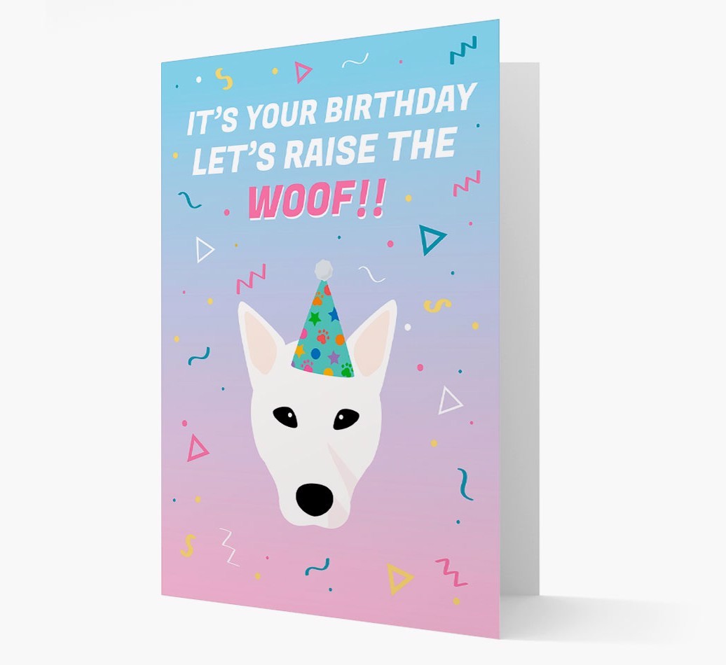 Raise The Woof: Personalised Card with {breedFullName} Icon