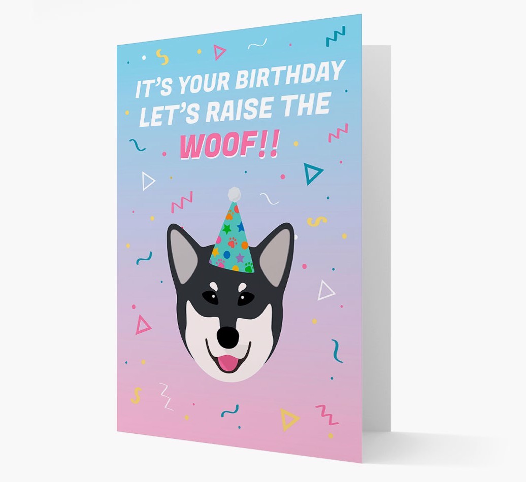 Raise The Woof: Personalised Card with {breedFullName} Icon