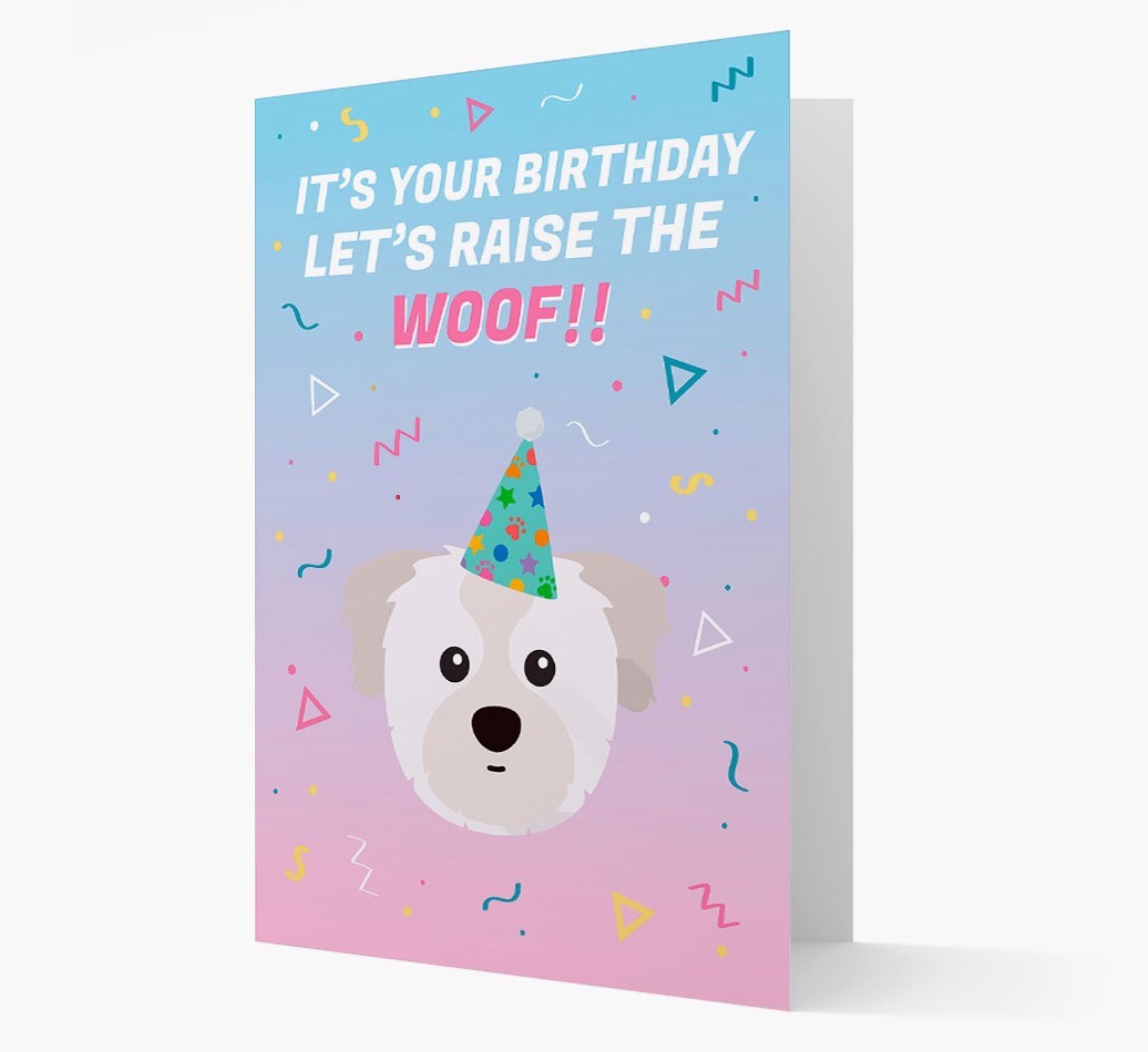 Raise The Woof: Personalised Card with {breedFullName} Icon