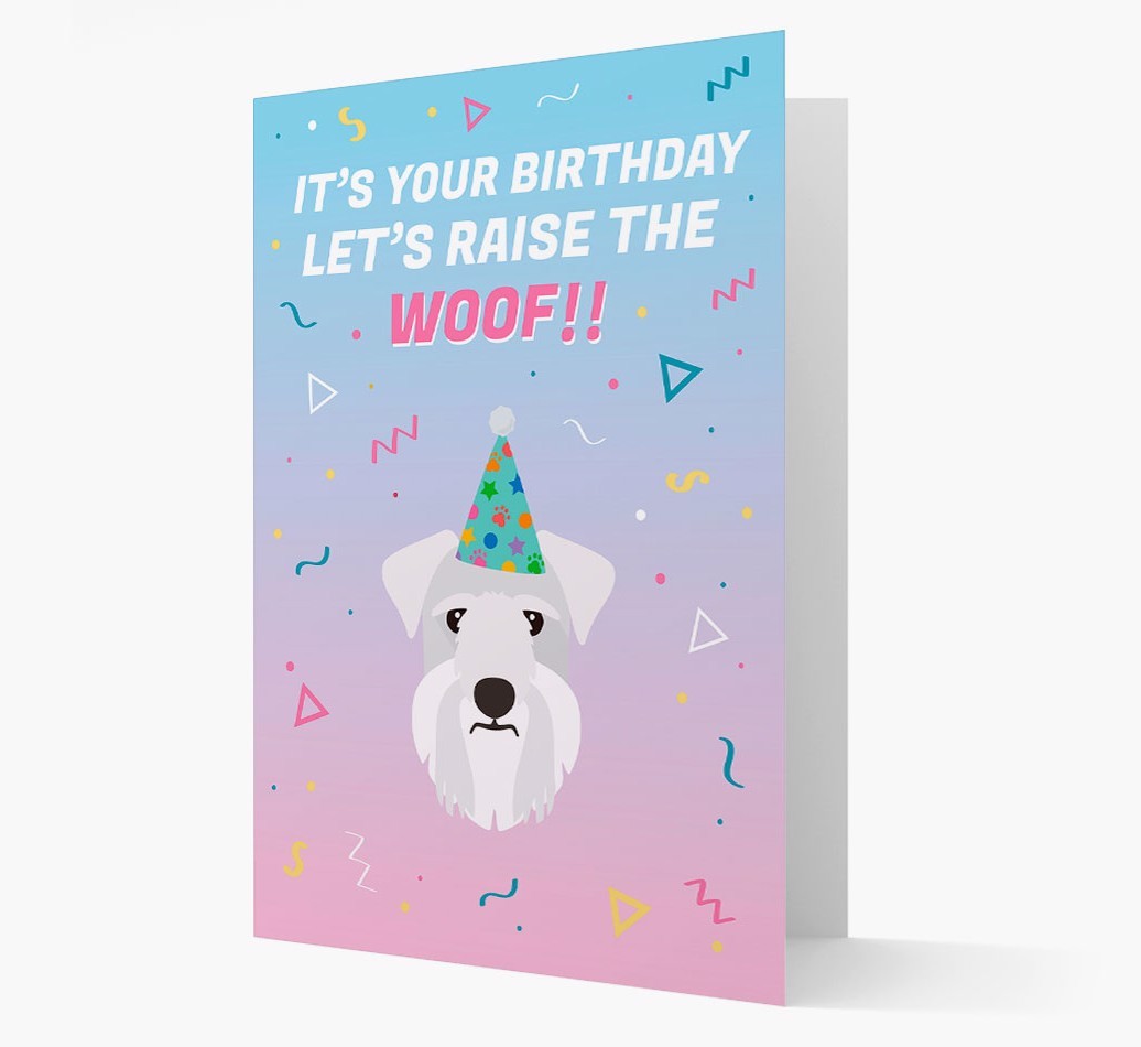 Raise The Woof: Personalised Card with {breedFullName} Icon