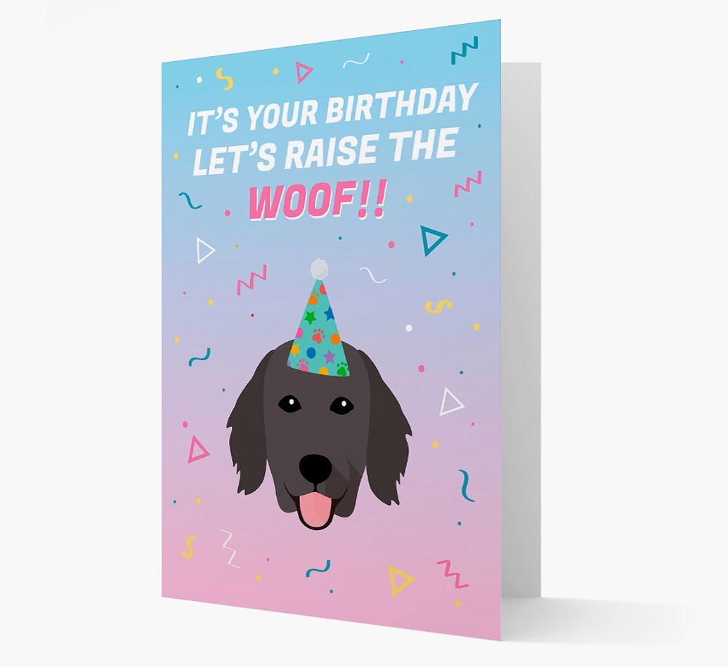 Raise The Woof: Personalised Card with {breedFullName} Icon