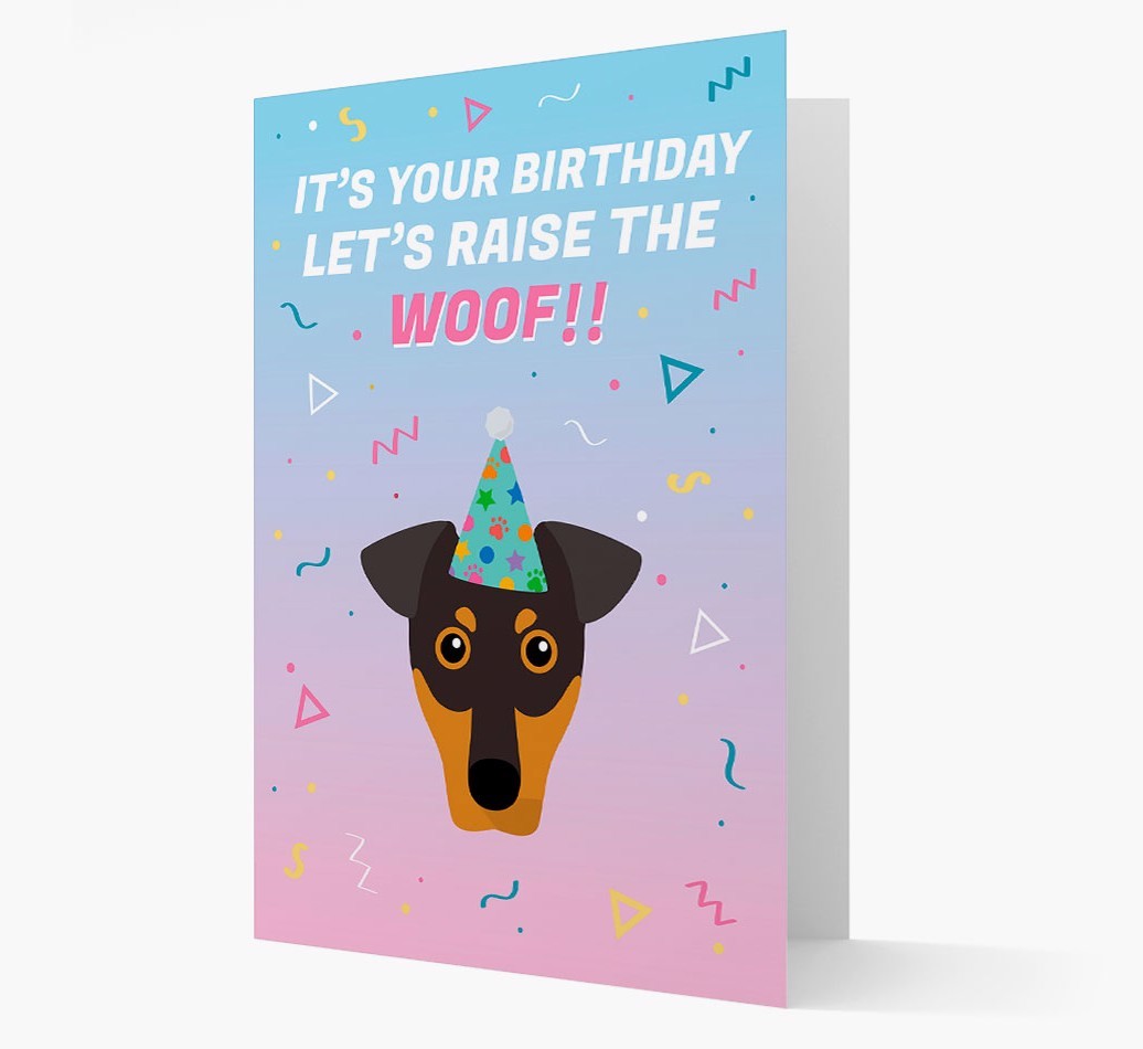 Raise The Woof: Personalised Card with {breedFullName} Icon