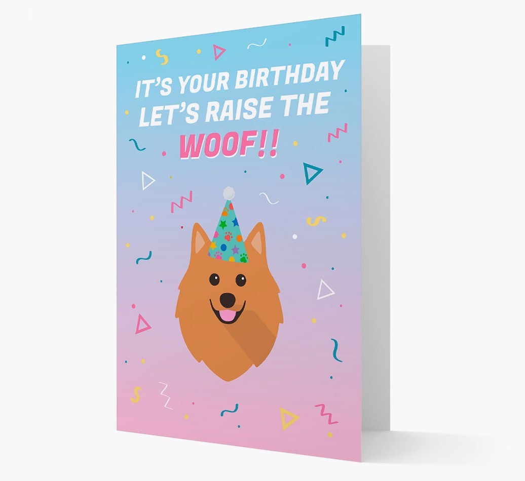 Raise The Woof: Personalised Card with {breedFullName} Icon