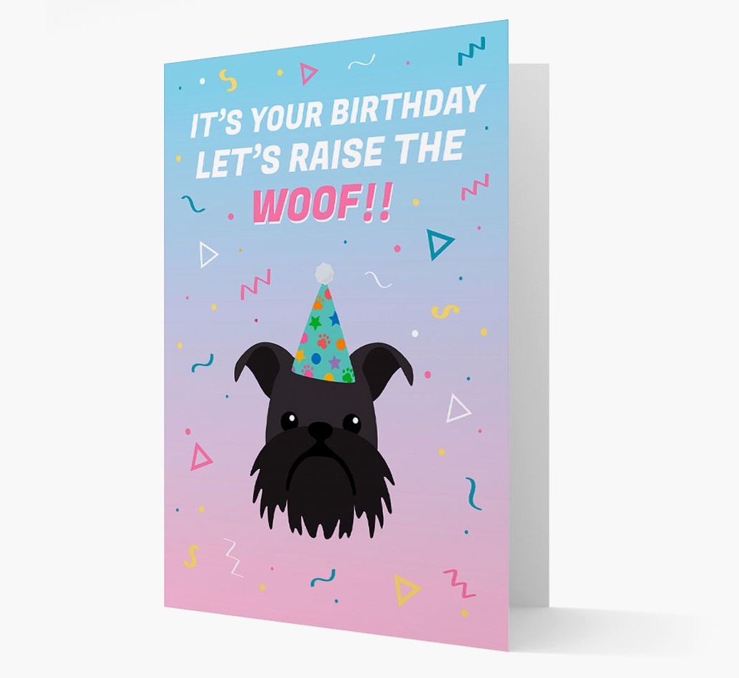 Raise The Woof: Personalised Card with {breedFullName} Icon