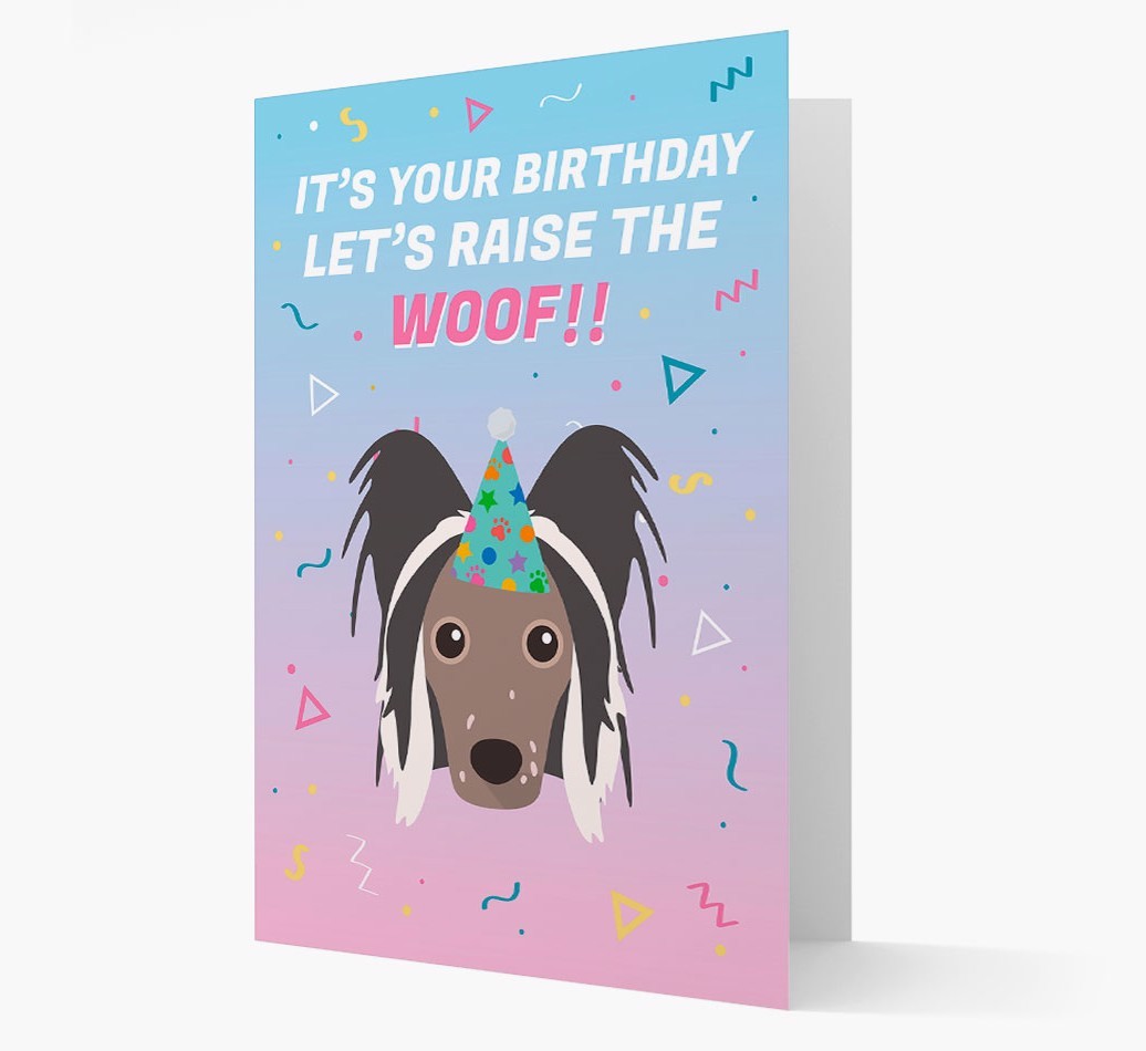 Raise The Woof: Personalised Card with {breedFullName} Icon