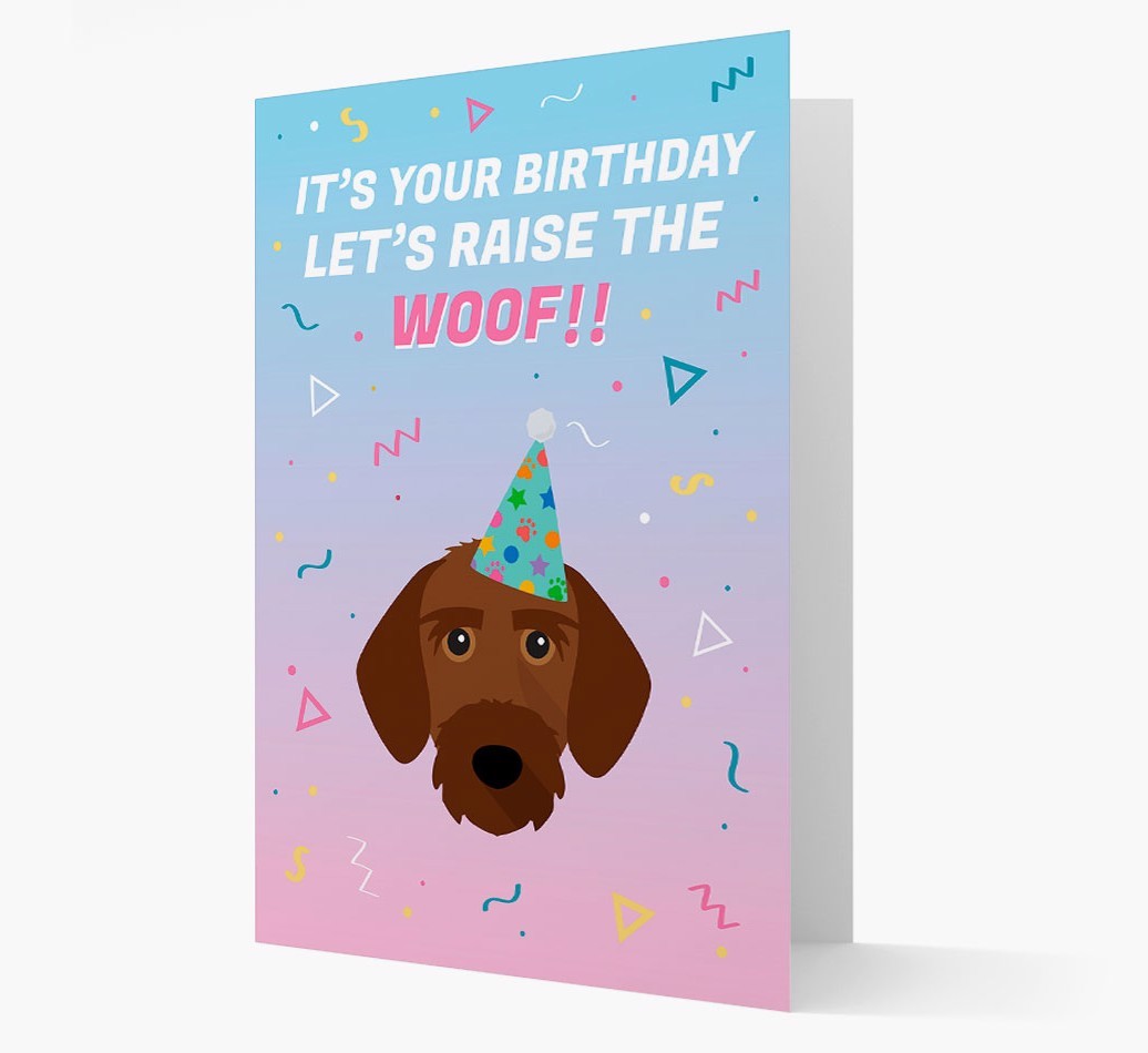 Raise The Woof: Personalised Card with {breedFullName} Icon