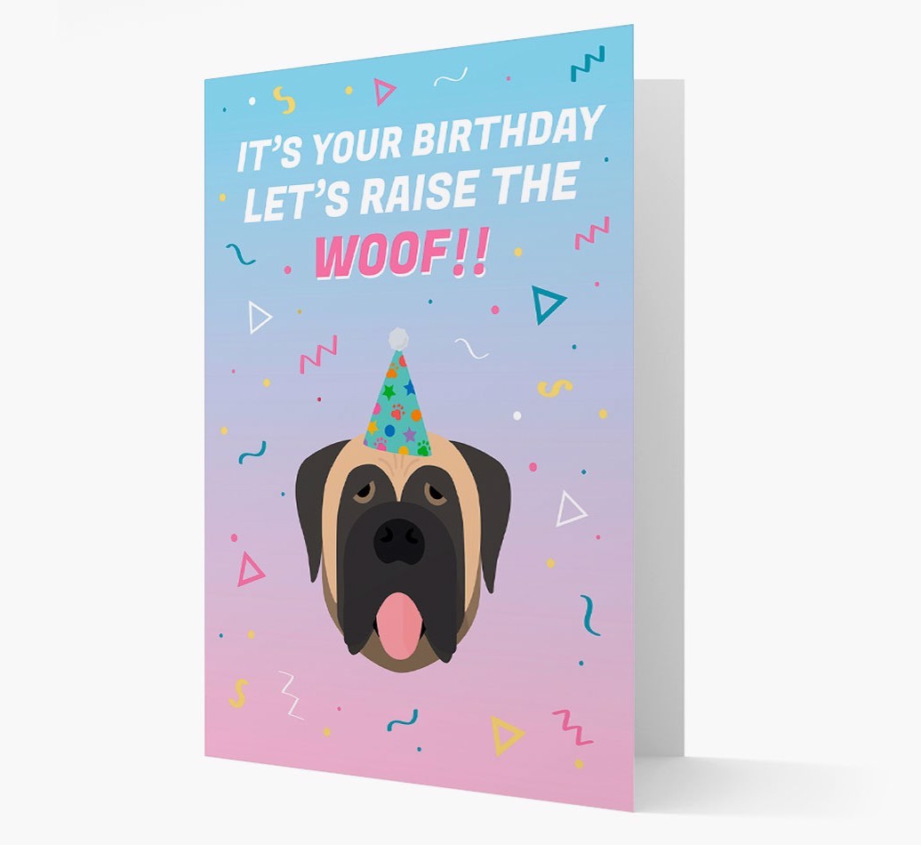 Raise The Woof: Personalised Card with {breedFullName} Icon