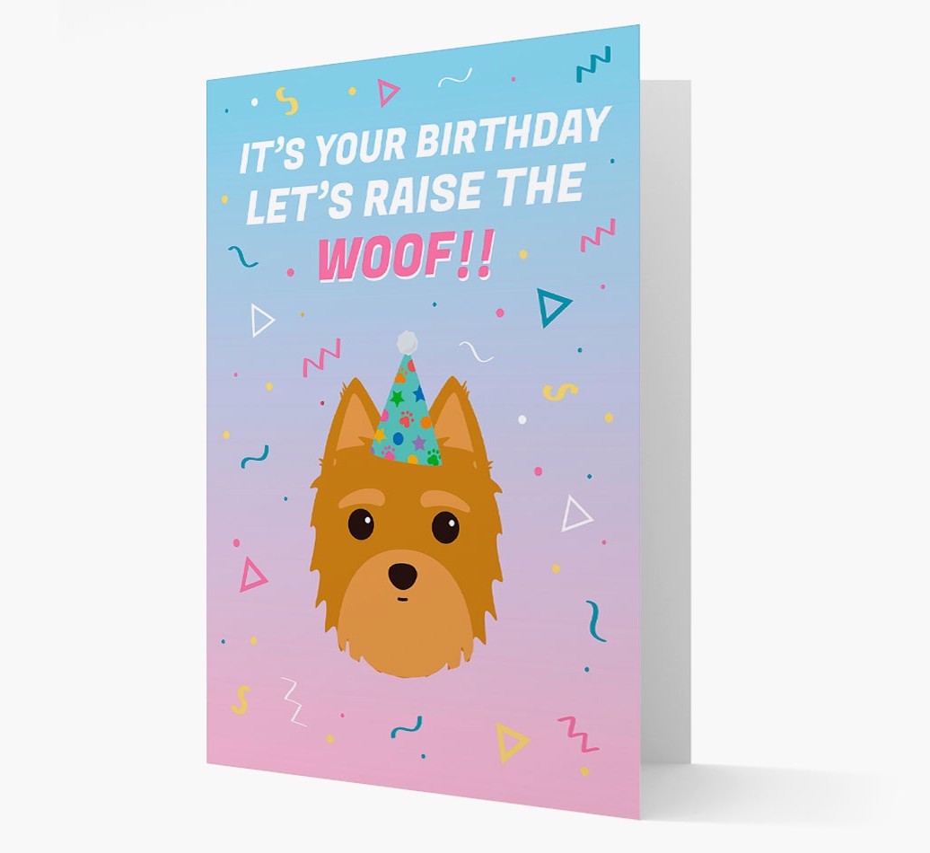 Raise The Woof: Personalised Card with {breedFullName} Icon