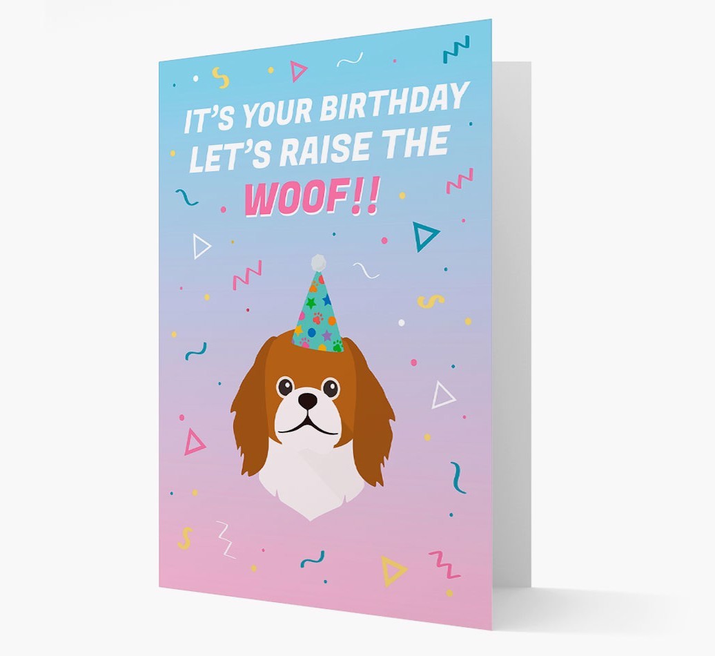 Raise The Woof: Personalised Card with {breedFullName} Icon