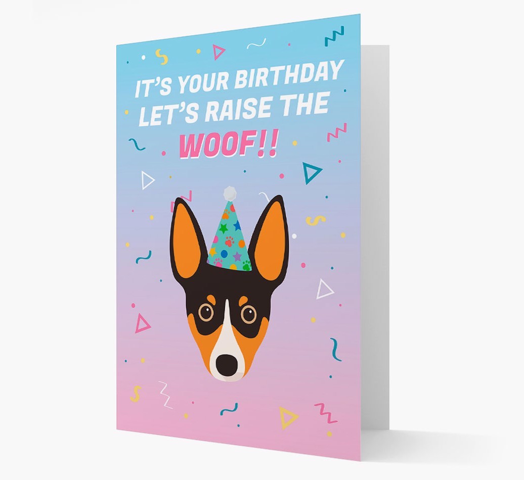 Raise The Woof: Personalised Card with {breedFullName} Icon