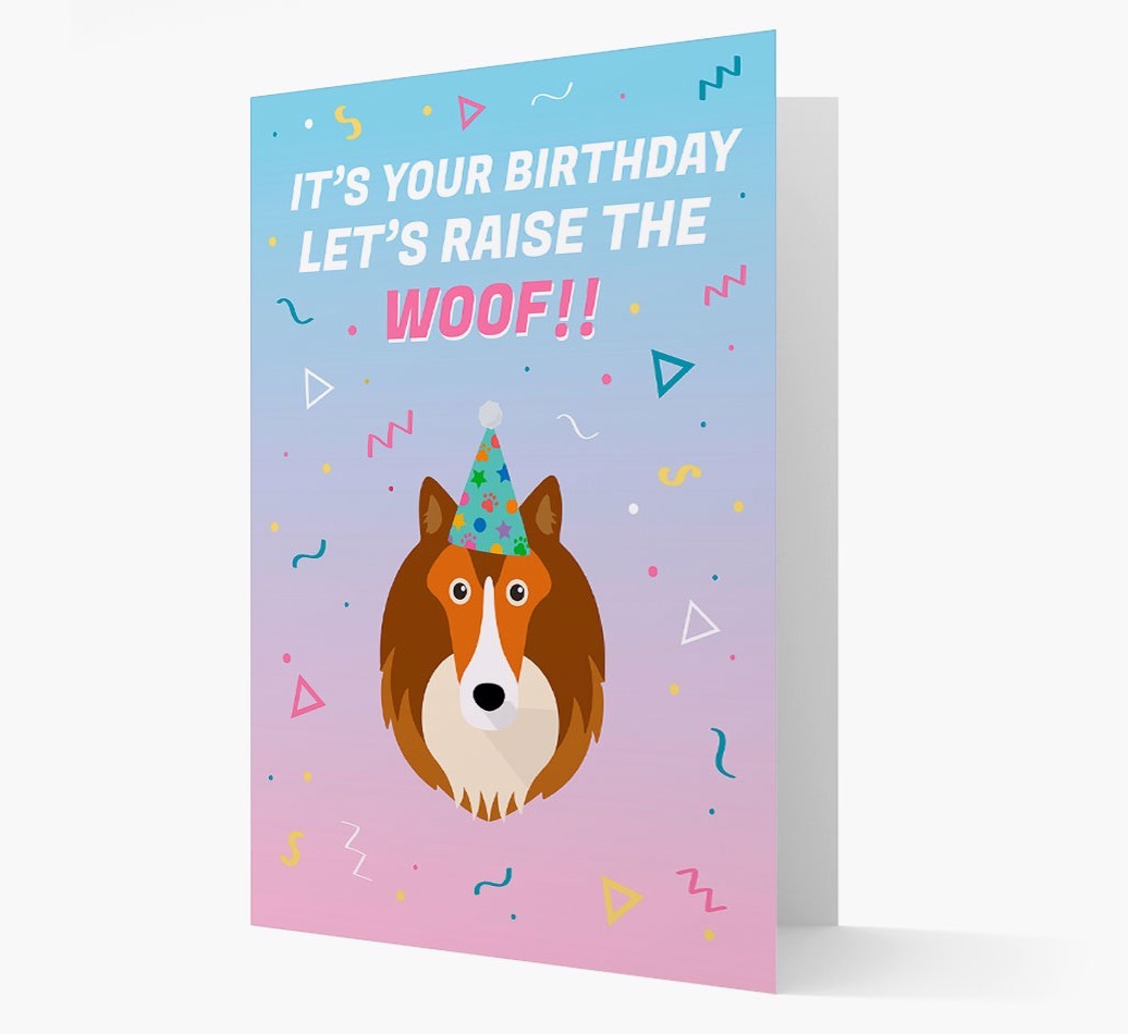 Raise The Woof: Personalised Card with {breedFullName} Icon