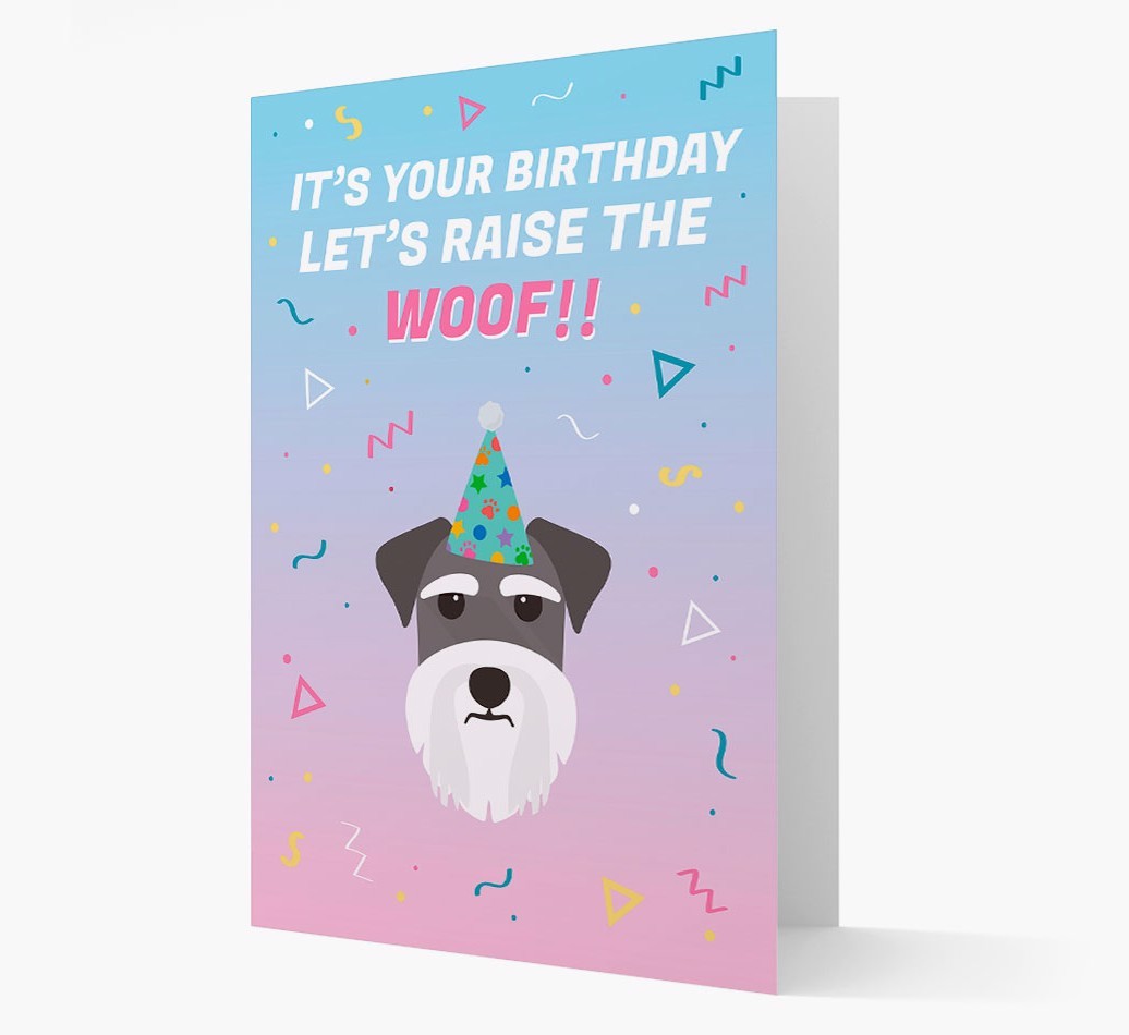 Raise The Woof: Personalised Card with {breedFullName} Icon