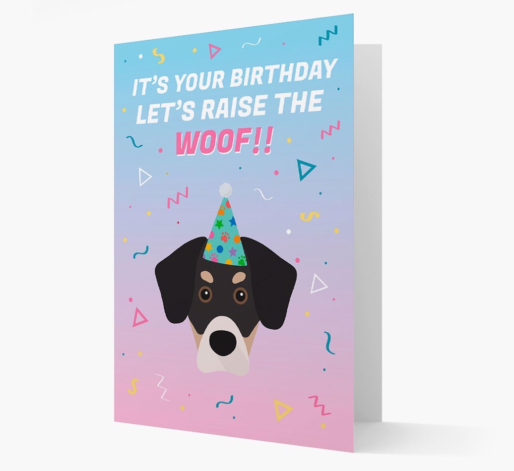 Raise The Woof: Personalised Card with {breedFullName} Icon