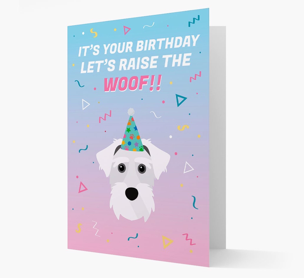 Raise The Woof: Personalised Card with {breedFullName} Icon