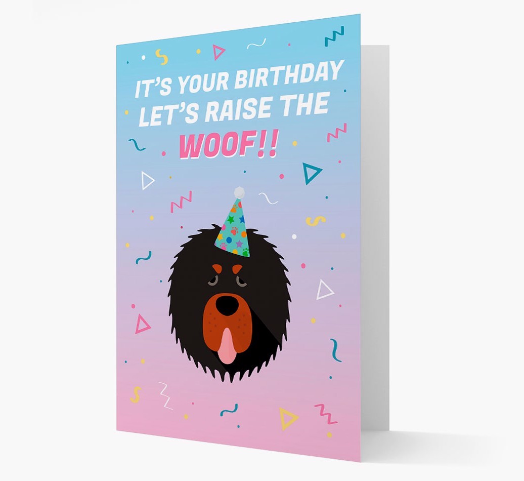 Raise The Woof: Personalised Card with {breedFullName} Icon