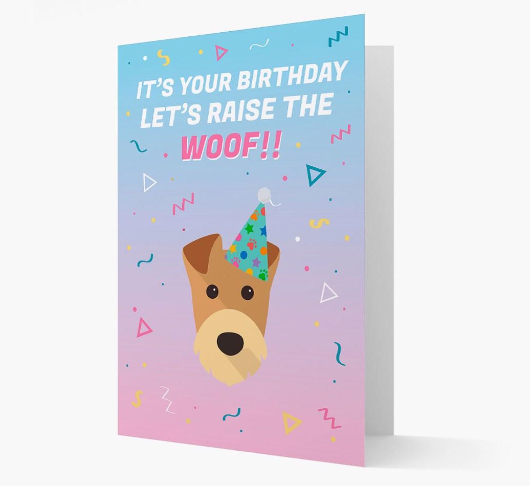 Raise The Woof: Personalised Card with {breedFullName} Icon