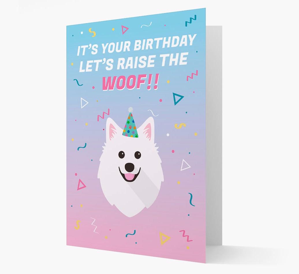 Raise The Woof: Personalized Card with {breedFullName} Icon