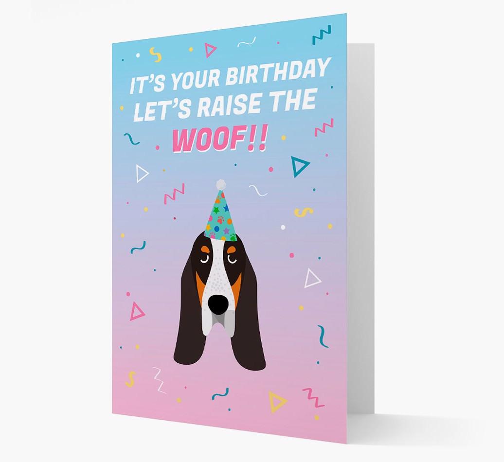 Raise The Woof: Personalized Card with {breedFullName} Icon