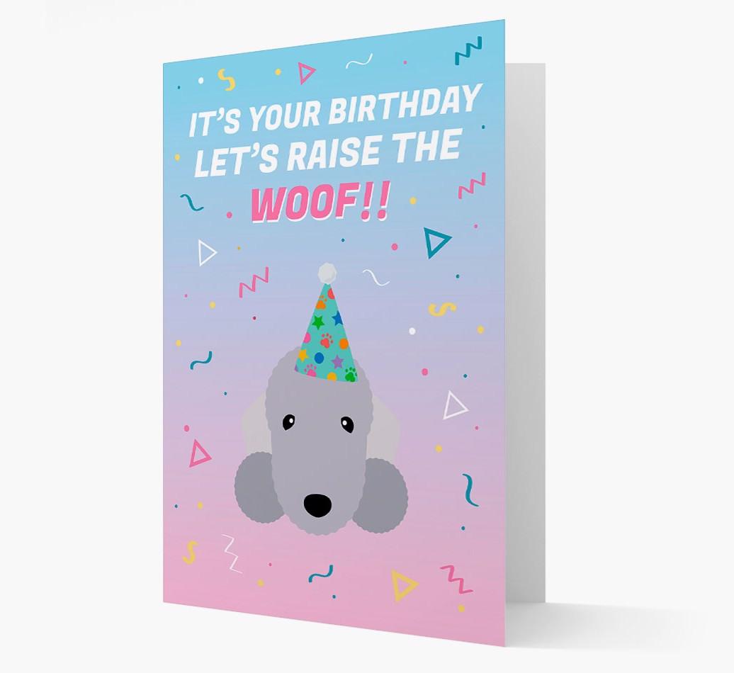 Raise The Woof: Personalised Card with {breedFullName} Icon