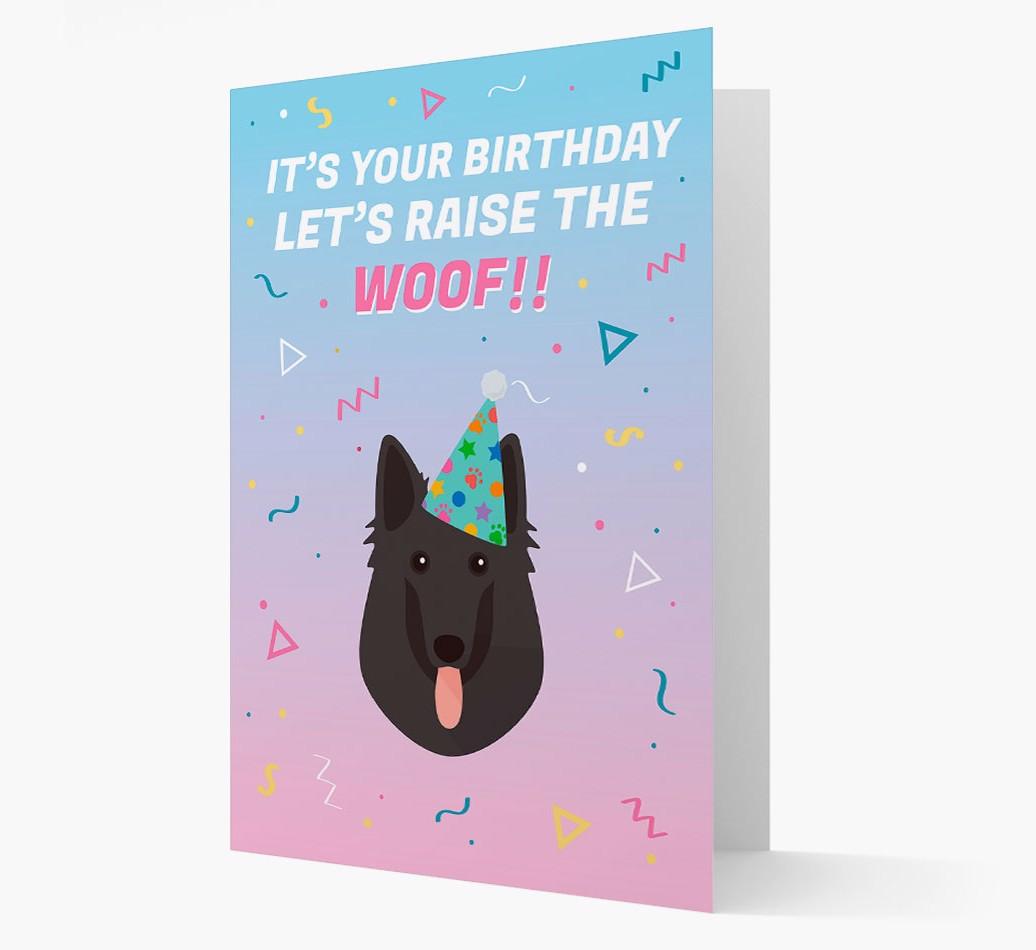 Raise The Woof: Personalized Card with {breedFullName} Icon