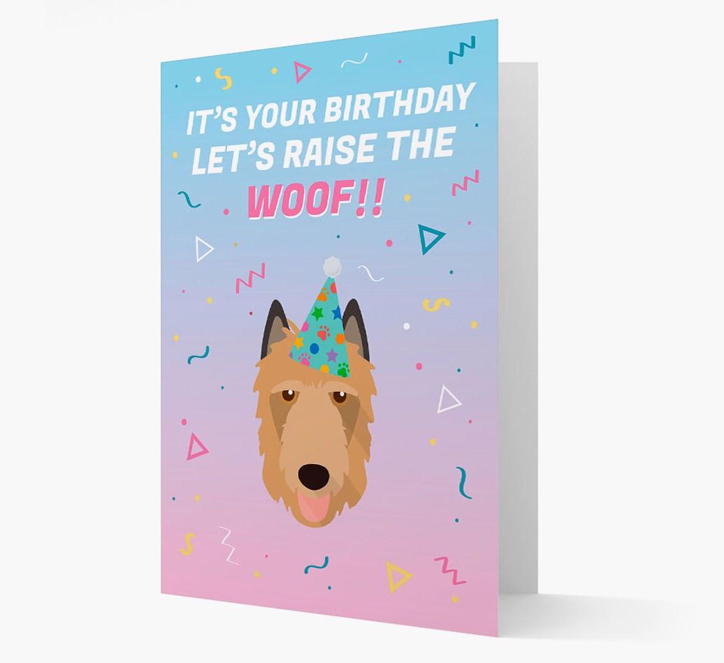 Raise The Woof: Personalized Card with {breedFullName} Icon