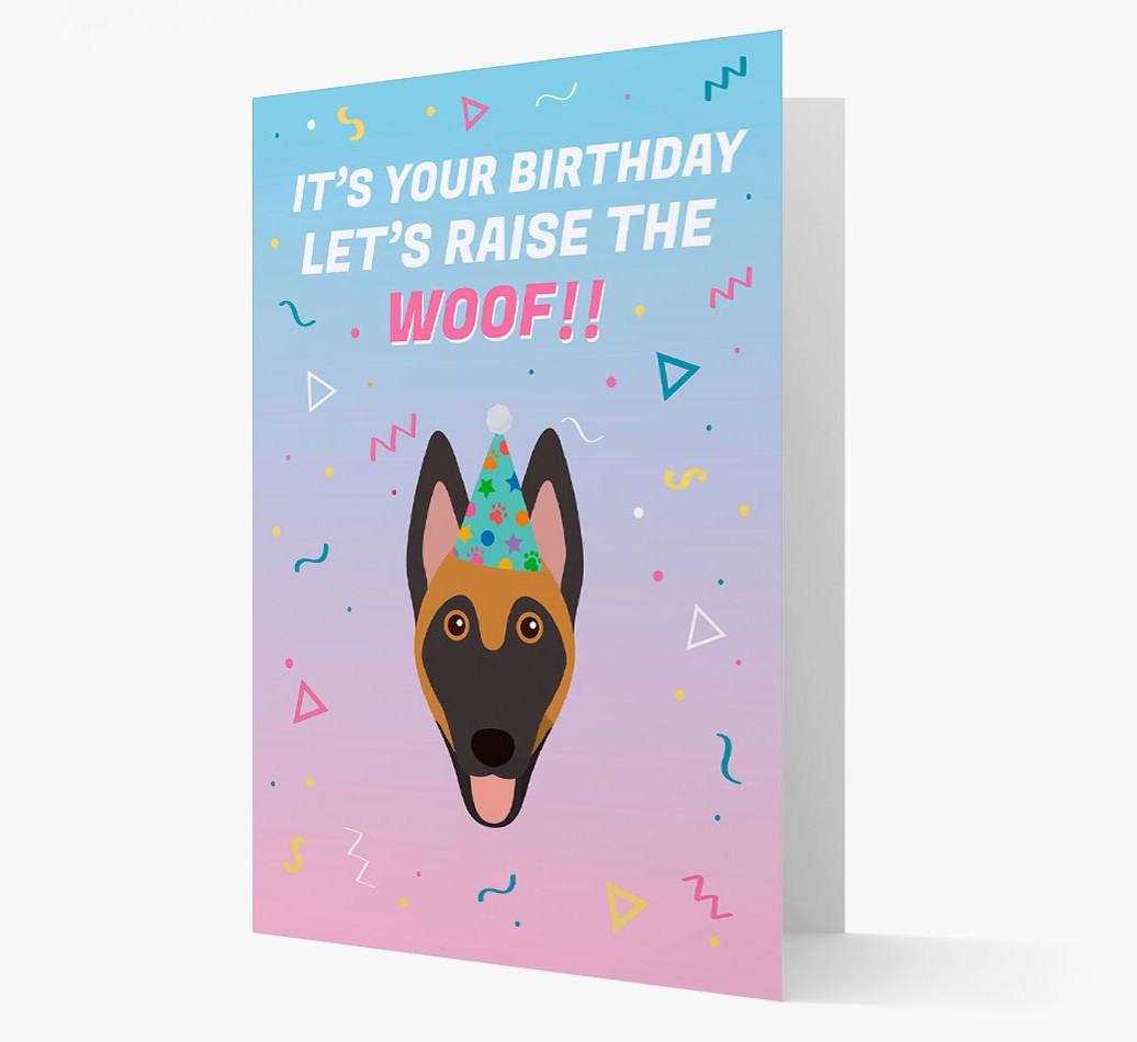 Raise The Woof: Personalised Card with {breedFullName} Icon