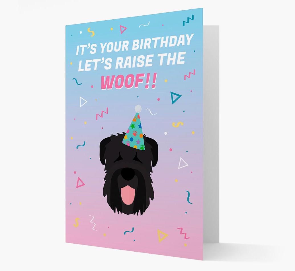Raise The Woof: Personalized Card with {breedFullName} Icon