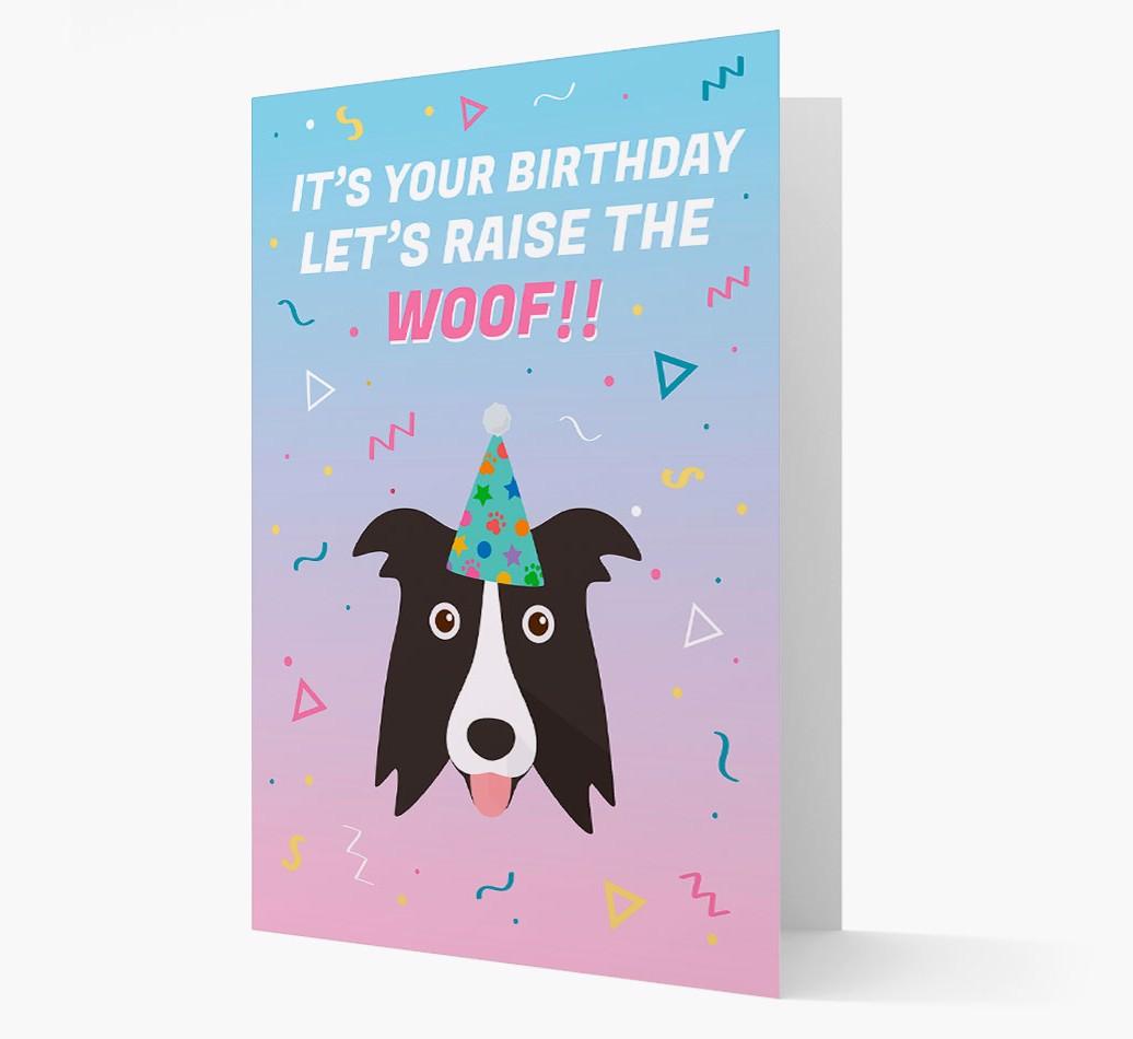 Raise The Woof: Personalized Card with {breedFullName} Icon