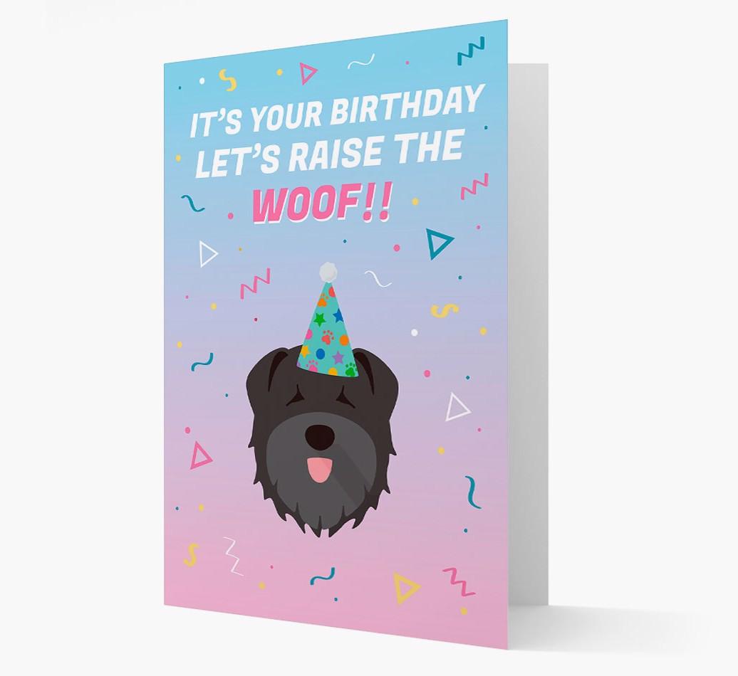 Raise The Woof: Personalized Card with {breedFullName} Icon