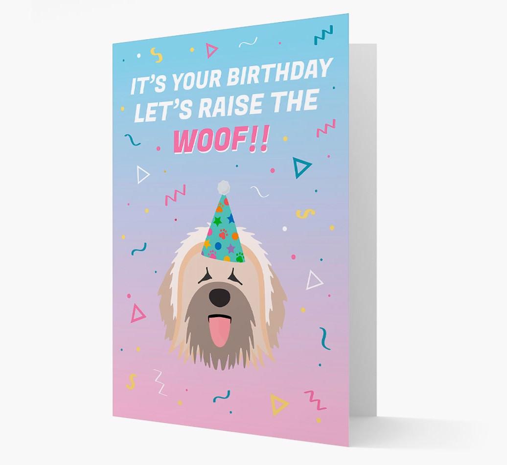 Raise The Woof: Personalized Card with {breedFullName} Icon