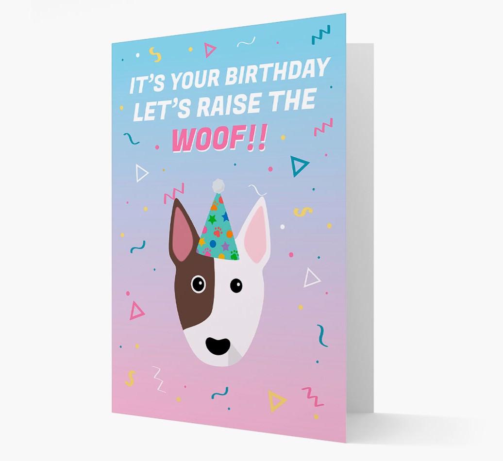 Raise The Woof: Personalised Card with {breedFullName} Icon