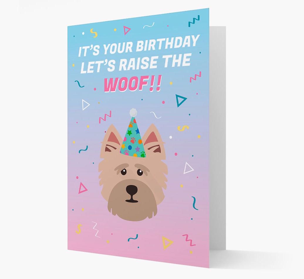 Raise The Woof: Personalized Card with {breedFullName} Icon