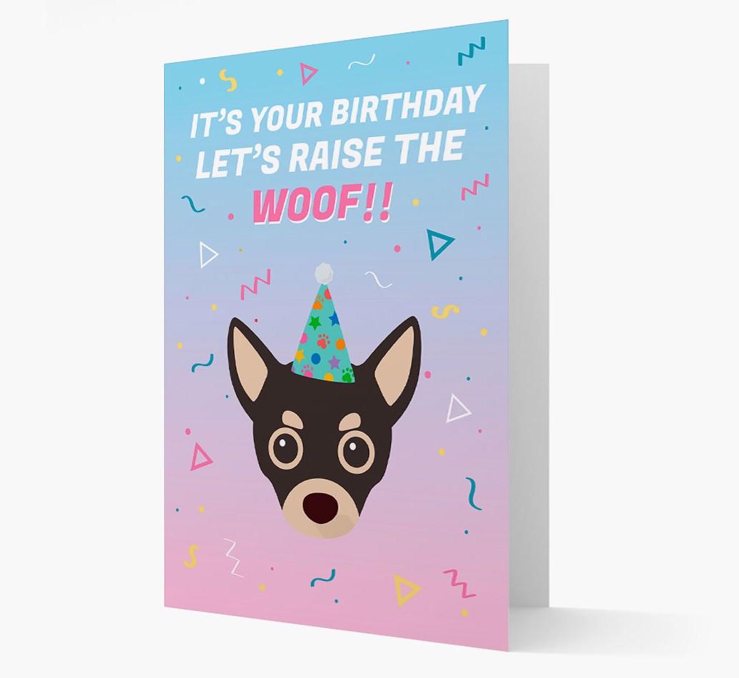 Raise The Woof: Personalized Card with {breedFullName} Icon