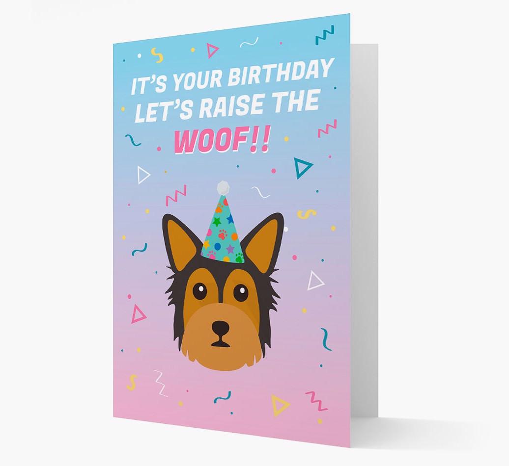 Raise The Woof: Personalized Card with {breedFullName} Icon
