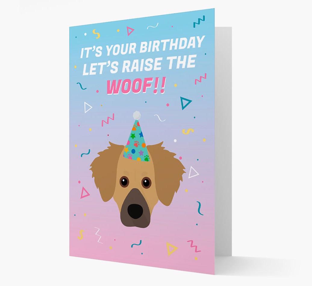 Raise The Woof: Personalized Card with {breedFullName} Icon