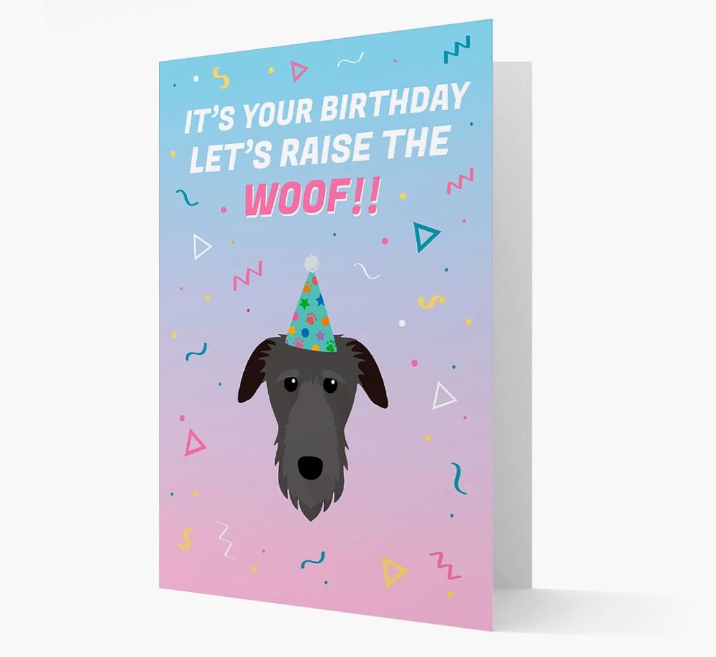 Raise The Woof: Personalized Card with {breedFullName} Icon