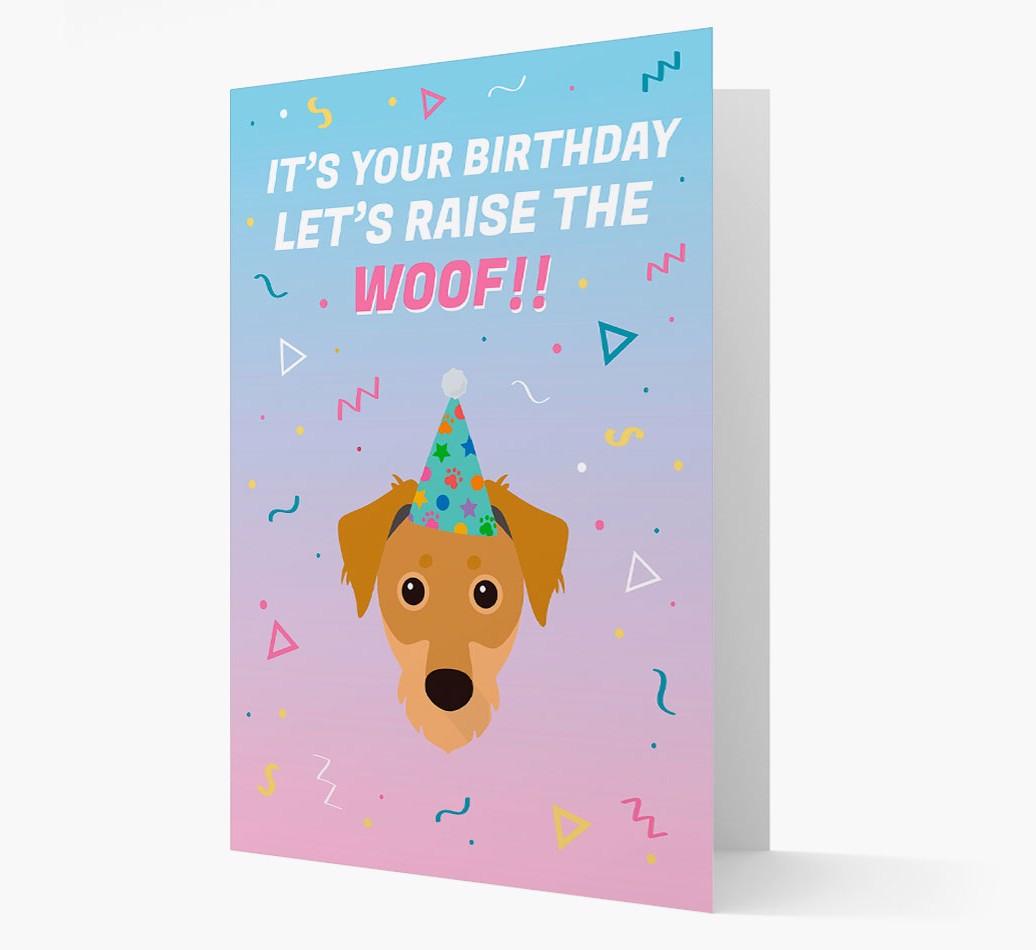Raise The Woof: Personalized Card with {breedFullName} Icon