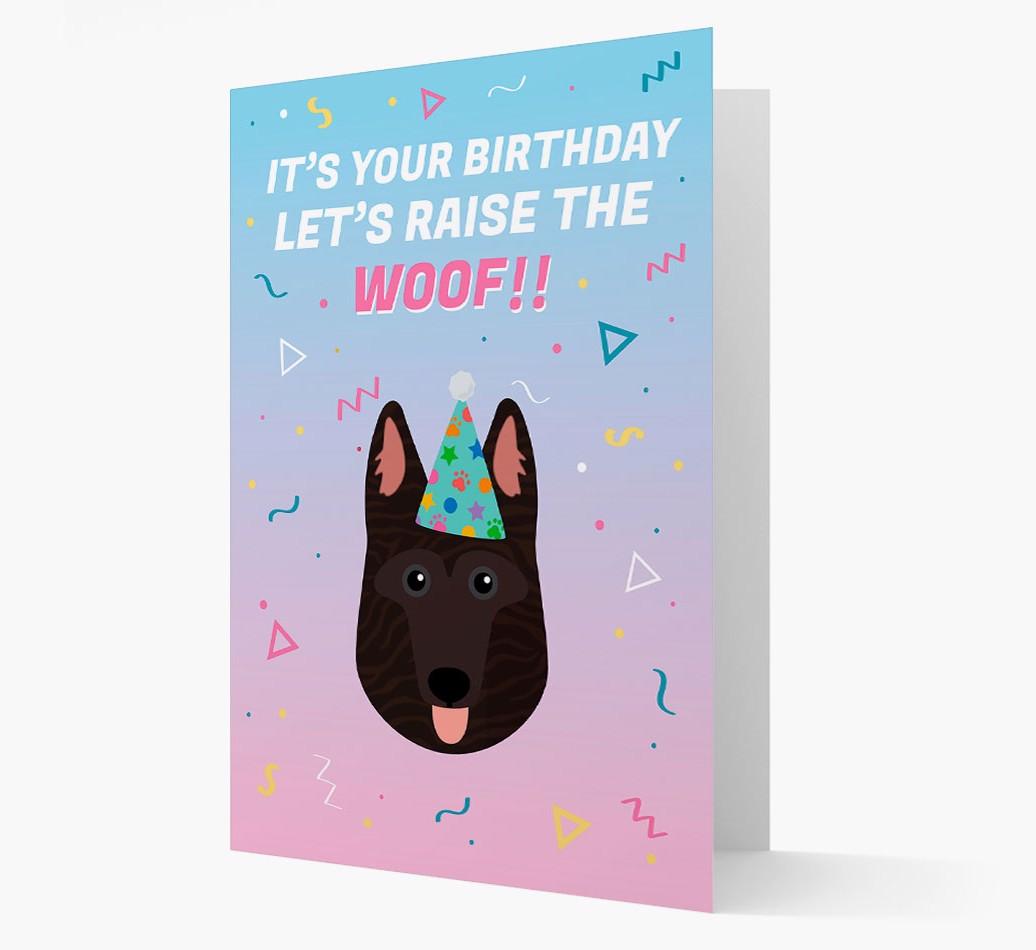 Raise The Woof: Personalized Card with {breedFullName} Icon