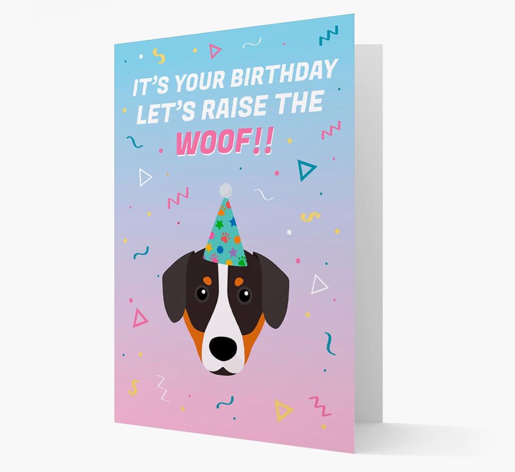 Raise The Woof: Personalized Card with {breedFullName} Icon