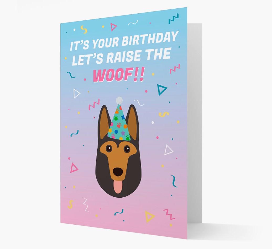 Raise The Woof: Personalised Card with {breedFullName} Icon